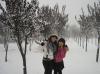 snowing