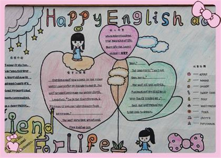 美妙的英語學習手抄報